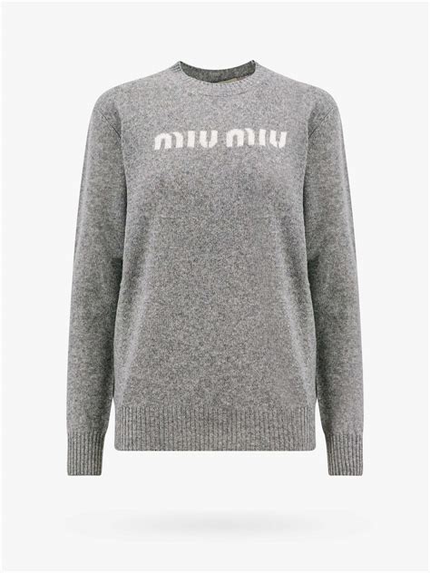 miu miu grey sweater|miumiu sweaters for women.